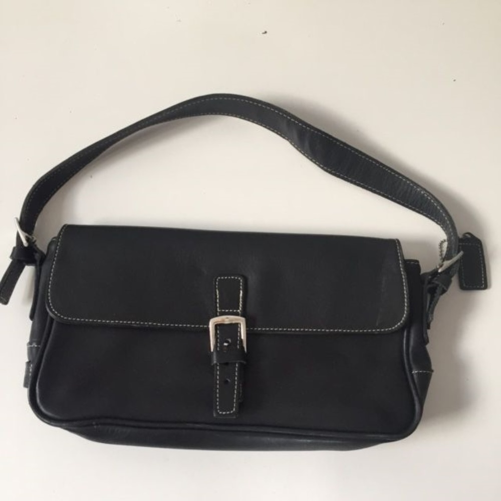 Black Coach Shoulder Bag - Hampton
